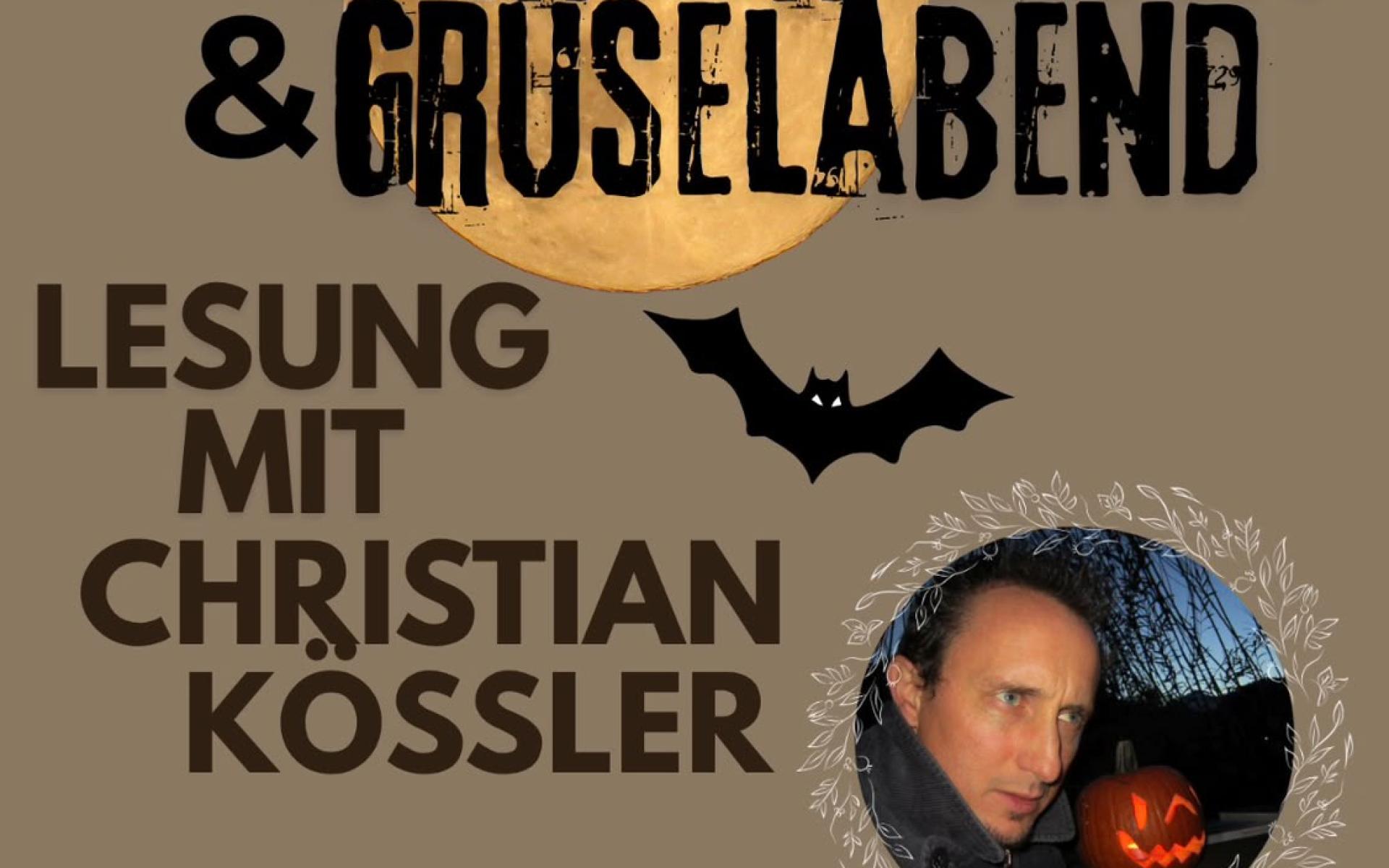 Plakat zur Lesung von Christian Kössler